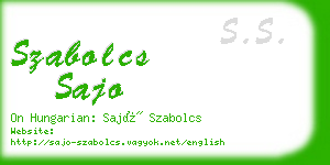 szabolcs sajo business card